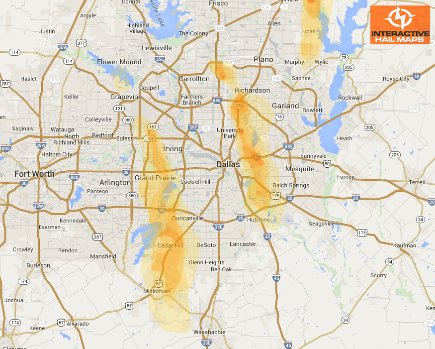 Hail-Map-Dallas-TX-June-13-2012