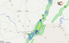 Hail Map Lewiston, Idaho July 20, 2012