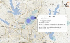 Hail Map for Plano, TX August 17, 2012