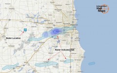 Hail Map for Milwaukee, WI September 17, 2012