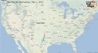 Hail Map for Wednesday, May 1, 2013
