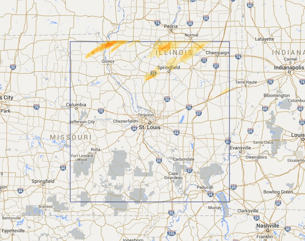 St. Louis MO Interactive Hail Maps